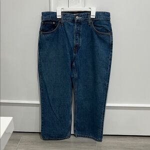 Re/Done Deep Blue Women's Relaxed Jeans